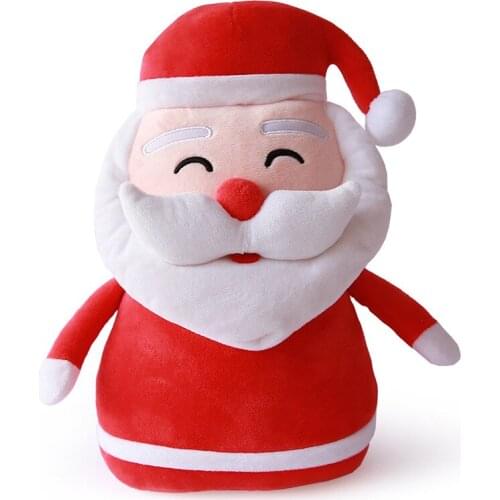 Softly 33cm Large Stuffed Animals Plush Toys Christmas Decorations For Home Gift Santa Claus Snowman Elk Doll Freebie Pet Shop