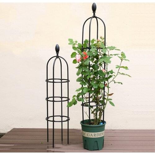 Garden Plant Trellis Rose Trellis Plants Support Set Gardening Vines Climbing Frame Gardening Basin Basket Flower Plant cage