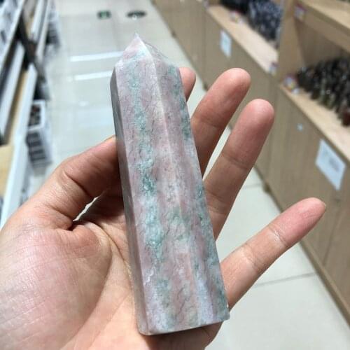 11-12cm Natural Quartz Point African grain stone Wand Healing Stone Hexagonal Prism Energy Ore Pyramid Home Decoration