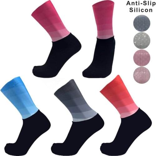 New 2019 Anti-slip Cycling Socks Men Women Road Bicycle Socks Outdoor Brand Racing Bike Compression Sport Socks Non-slip