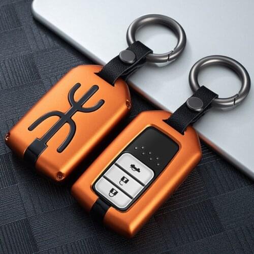 New Aluminum alloy Car Smart Key Case Cover For Honda Hrv Civic 2017 Accord 2003-2007 Cr-v Freed Pilot Auto Shell Accessories