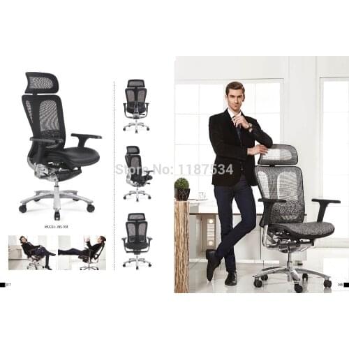 JNS901YK Mesh and leather office chair executive swivel chair with headrest office chair