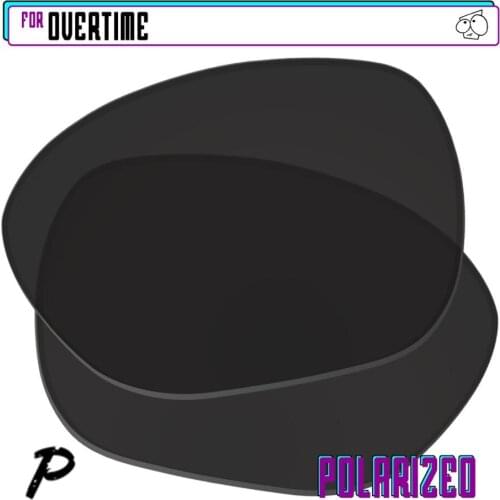 EZReplace Polarized Replacement Lenses for - Oakley Overtime Sunglasses - Black P