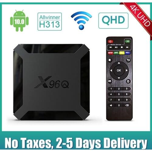 X96Q Smart TV Box Android 10.0 TV Box QHD HD Allwinner H313 Quad Core Set top Box X96 Q 4K Media Player