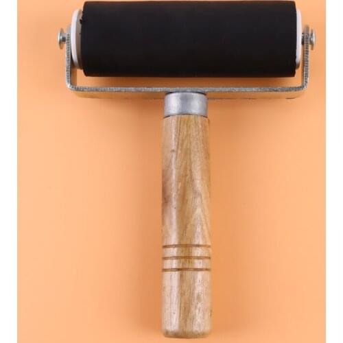 Soft Rubber Professional Brayer Perfect Anti Skid Tape Construction Tools Print Ink And Stamping Tools Rubber Roller