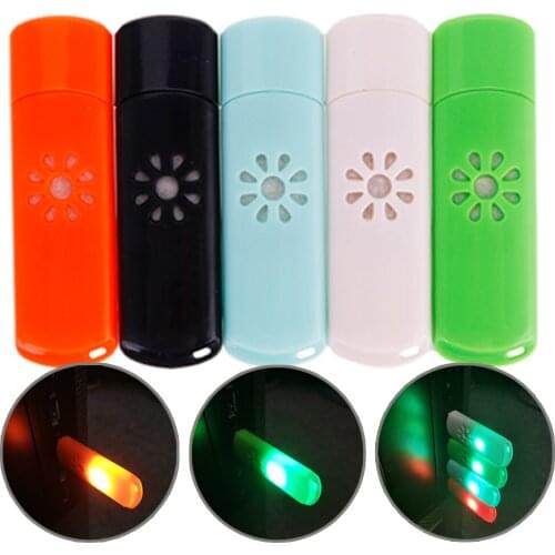 USB LED Car Aromatherapy Diffuser Mini Aroma Essential Oil Humidifier Without Essential Oil Air Freshener Interior Accessories