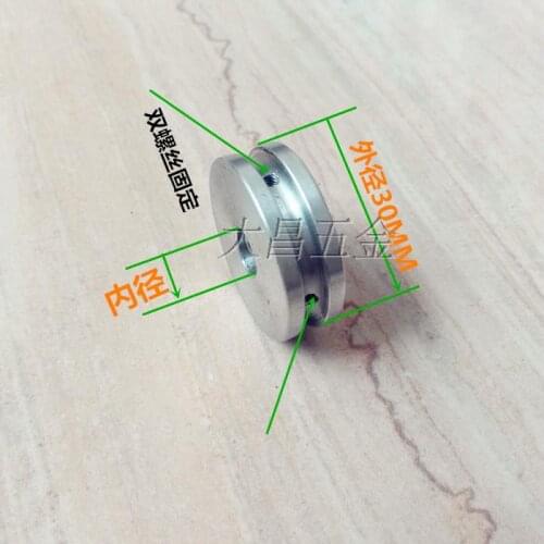 1pcs Motor pulley belt round roller wheel driving wheel model wheel outside diameter 30 mm