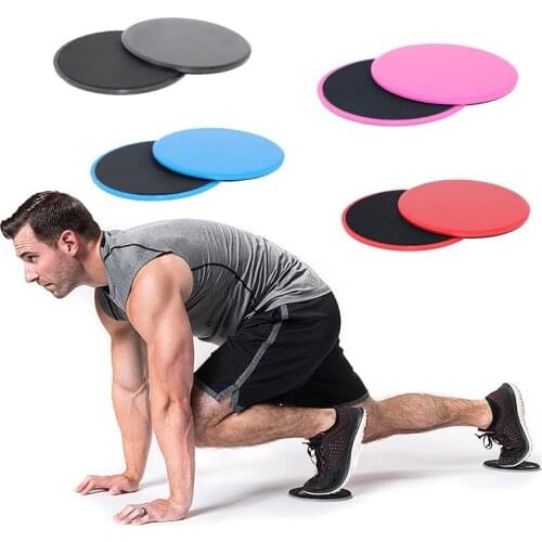 2 Pcs Gliding Discs Slider Fitness Disc Double-Sided Core Sliding Discs Yoga Slimming Abdominal Core Training Exercise Equipment