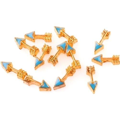 20Pcs/lot F754 Enamel Arrow Floating Charms Living Glass Memory Floating Locket Diy Jewelry