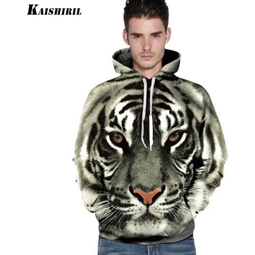 2018 3D Hoodies Men Tiger Lion Leopard Sweatshirt Casual Harajuku Couples Pullover Women Mens Hip Hop Animal Hoodie