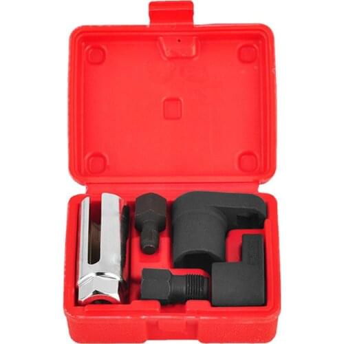 5pcs Oxygen Sensor Socket Wrench Thread Chaser Tool Kit Fit for All Auto O2 Socket Removal Installation Install Offset Vacuum