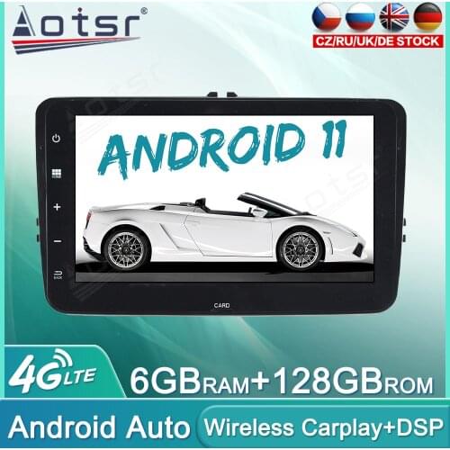 Android 11 128GB Car Radio DVD Player For Volkswagen HC Audio Multimedia Player Car GPS Navigation Auto Stereo Head Unit Carplay