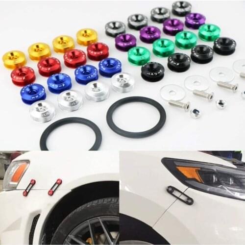 Car Modified Fasteners Washer Bumper Hatch Cover Fixing Buckle Front Rear Bumpers Surrounds Reinforcement Ring JDM-MC20S0229