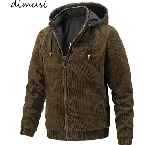 DIMUSI Autumn Mens Bomber Jackets Male Slim Fit Hooded Coats Casual Man Outwear Both-Side Wear Baseball Jackets Men Clothing