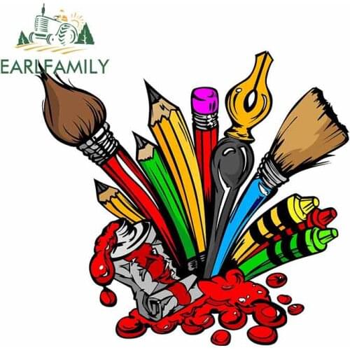 EARLFAMILY 13cm x 12.2cm for Artist Supplies Funny Car Stickers Anime RV VAN DIY Decal Vinyl JDM Helmet Motorcycle Sunscreen