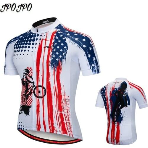 JPOJPO Mens Summer Cycling Clothing Short Sleeve Breathable Quick-Dry Bike Bicycle Shirts Clothes Youth Cycling Jerseys Tops
