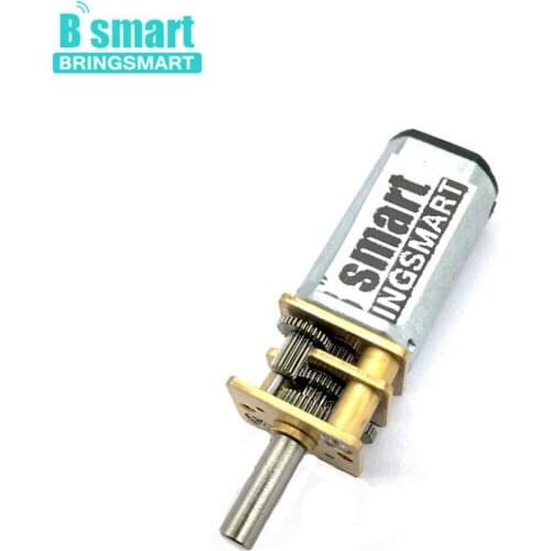 Bringsmart 12mm Micro Gear Motor 3mm Diameter Shaft 6v 12v DC Metal Gearwheel Hobby for DIY Gear Reduction Electric Motor N30