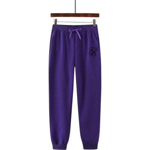 SikSilk 2021Spring Autumn Best-Selling Mens Fashion Sports Pants High-Quality Pure Cotton Casual Jogging Mens Sports Pants+1