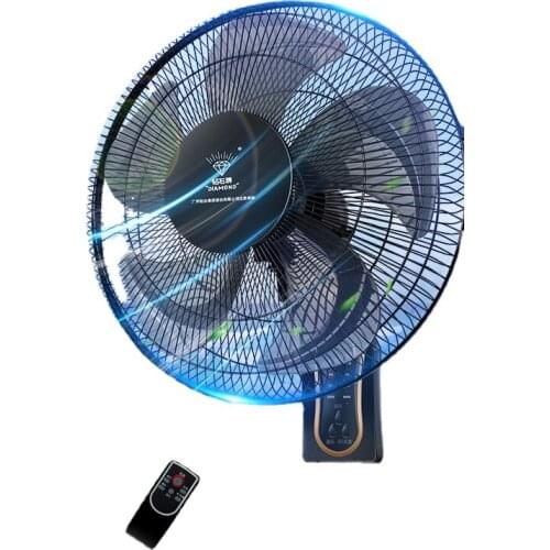 TT Wall Fan Punch-Free Wall-Mounted Remote Control Household Strong Wind Industrial Shaking Head Wall Mountable Electric Fan