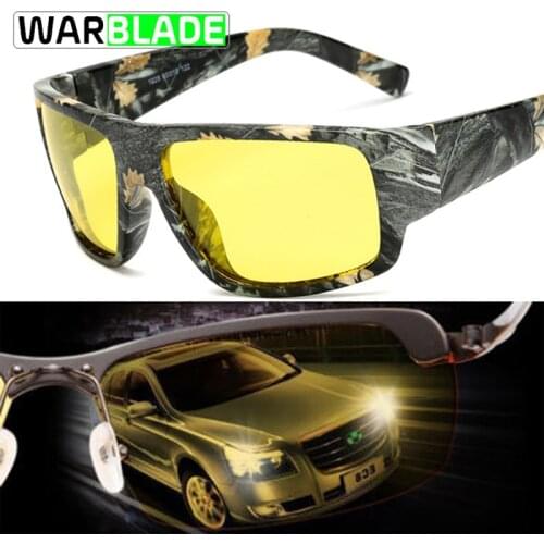 WaraBLade Night Vision Glasses Male Anti-glare HD Polarized Sunglasses Men Women Driving Glasses Yellow Driver Eyewear 1028