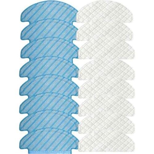 8 X Disposable Wipes + 8X Cleaning Wipes Cloth for Ecovacs Deebot Ozmo T8 Aivi Vacuum Cleaner Parts (Pack of 20)