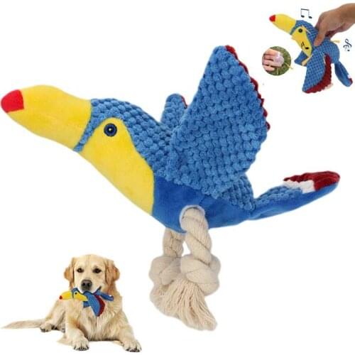 Plush Dog Toys Interactive Dog Chew Toy Durable Squeaky Pet Toy with Crinkle Paper Cute Stuffed Dog Toys for Puppy