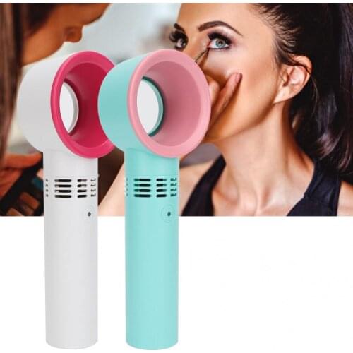 Portable Mini USB Rechargeable Bladeless Hand Held Grafting False Eyelashes Fan Eyelashes Dryer