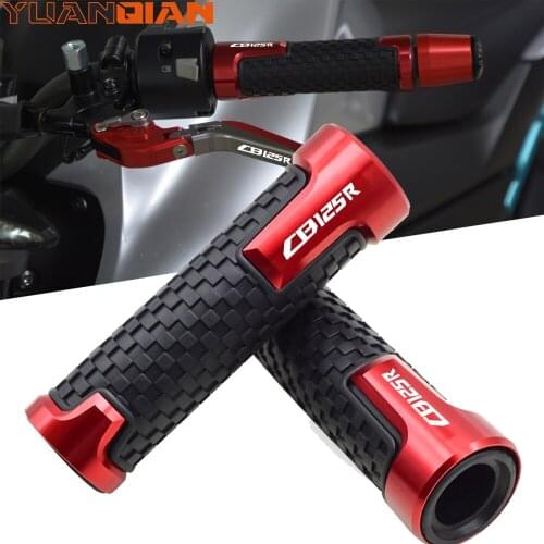 7/8"22mm CNC Motorcycle Handle Bar Grips Rubber Handlebar Grips For HONDA CB125R CB 125R 2011-2021 2016 2017 2018 2019 2020 2021