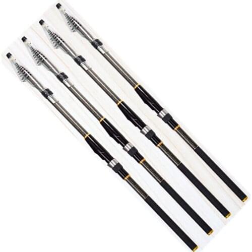 5.4M6.3M Carbon Fiber Fishing Rod Super Light Super Hard Telescopic All-Around Rock Fishing Rod Sea Fishing Fishing Tool