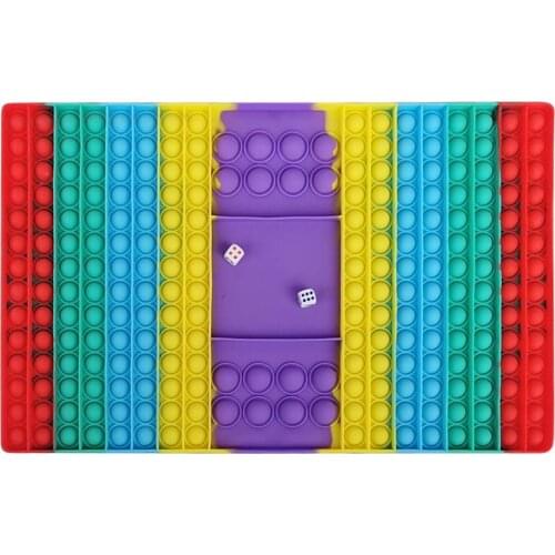 Silicone Push Bubble Board Chess Sensory Toy Anti-stress Relaxing Toys Stress Relieve Special Needs Concentration Educational