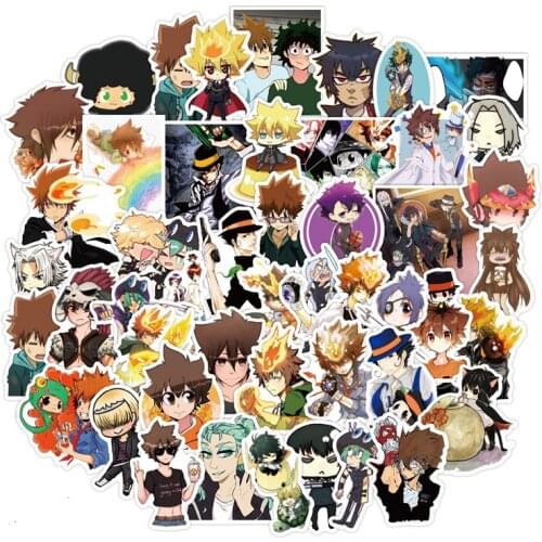 10/50PCS Japanese Anime HITMAN REBORN Lable Stickers for Notebook Motorcycle Skateboard Computer Mobile Phone Decal Cars