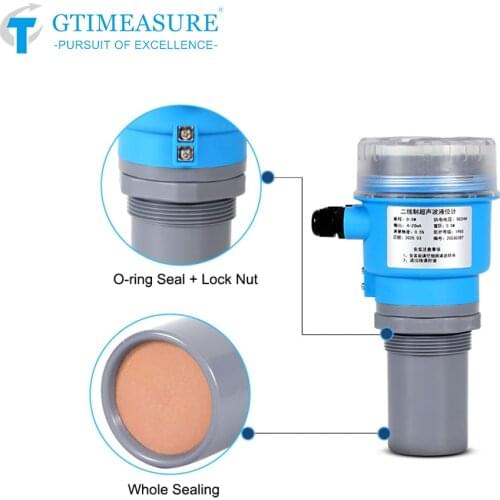 Ultrasonic Level Sensor Liquid Fuel Integrated Smart Level Measurement Indicator 4-20mA RS485