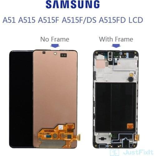Samsung Galaxy A51 A515 LCD Display Touch Screen Digitizer A515FN/DS Sensor Glass Assembly Replacement For Samsung A51 lcd