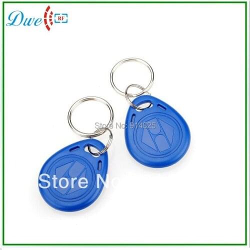 10pcs/Lot+ TK4100 125Khz EM-ID proximity RFID keyfob with card number printed one year warranty access control keychain