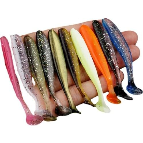 10PCS new Larva Soft Lures 7cm/2g Fishing Artificial Lures Silicone Bass Pike Minnow Swimbait Jigging Plastic Baits Worm