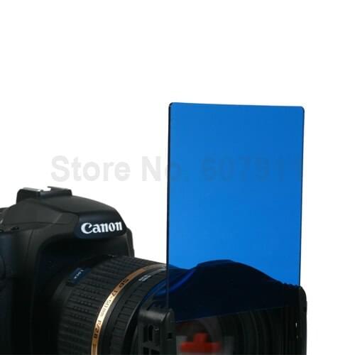 10pcs Full Blue Neutral Filter For Cokin P series 5D 60D 5D2 5D3 D90 D3100 D3200 D7000 D5200 D5000