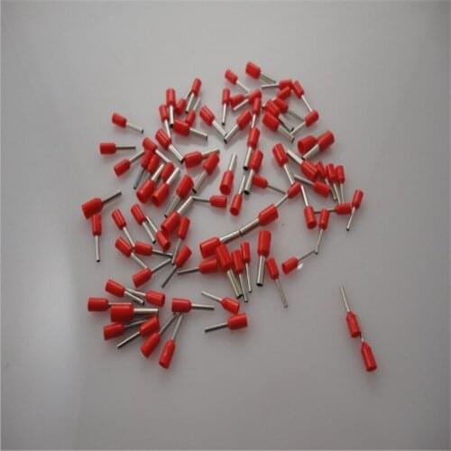 1000pcs 14 AWG 2.5mm2 Insulated Cord End Terminal Wire Ferrules E2508