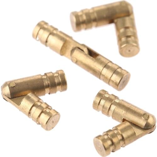 12pcs/lot Invisible Concealed Barrel Hinges Pure Copper Brass Hinge Mount Jewelry Box Furniture Hardware Cabinet Cupboard 20*4mm