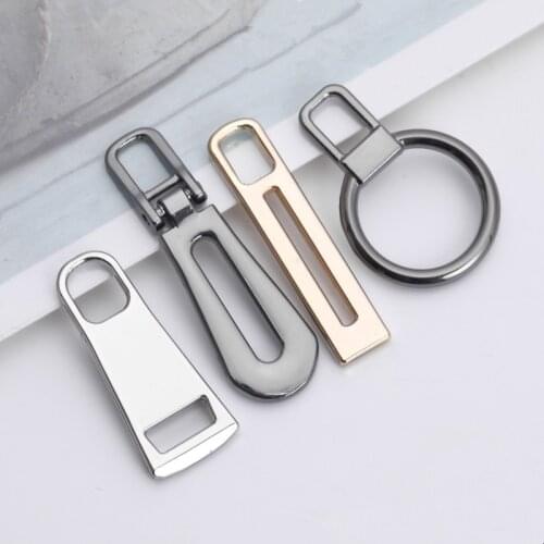 5PCS 3# 5# 8# Metal Zipper Head Puller Detachable Instant Zipper Repair Kits DIY Handmade Backpack Suitcase Clothing Bags Supply