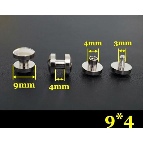 50pc Q5-9x4 Solid Brass belt screw Chicago Screw Leathercraft