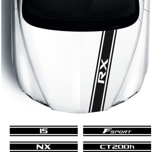 For Lexus RX 300 IS 250 GX 400 UX 200 NX LX LS GS ES CT200h Fsport Auto Accessories Car Hood Sticker Bonnet Vinyl Film Decal