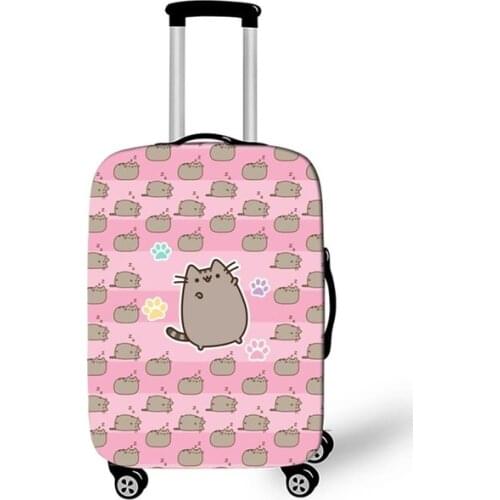 Cartoon cat print luggage cover travel accessories anti-dust baggage covers elastic suitcase trolley case cover
