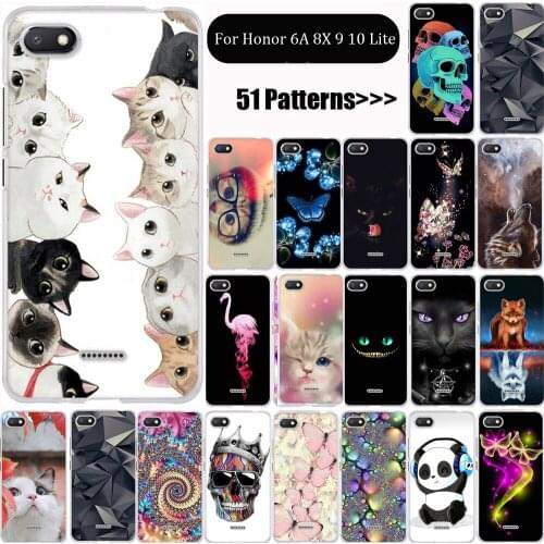 Case for Huawei Honor 9 10 lite Case Cover Silicone Soft TPU Funda Shell for Huawei Honor 6A 8X Case Cover Capa Coque