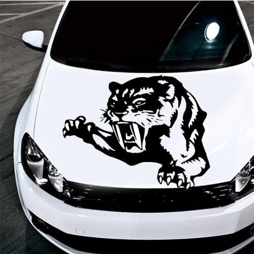 CK3349# vinyl car sticker Saber-toothed tiger reflective waterproof removable decal self-adhesive car auto stickers