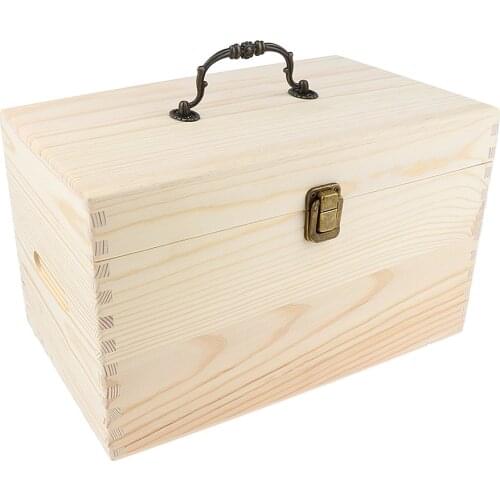 56 Slots Essential Oils Storage Box Multi Tray Wooden Organizer Case Holds 20ml