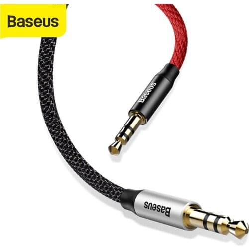 Baseus 3.5mm Male to Male Jack Aux Cable Plug Line Audio Aux Cable for iPhone Xiaomi Speaker Wire Line Phone Car Radio MP3 Cord