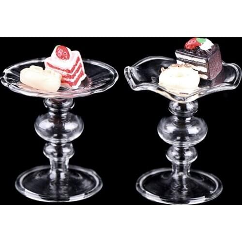 1:12 Dollhouse Miniature Cake Plate Tray Cake Fruit Dessert Tray Doll House Toy New