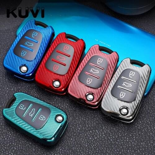 Soft TPU Case Car Key Cover for Hyundai i30 i40 IX25 Creta IX35 HB20 Solaris Elantra Accent for Kia K2 K5 Rio Sportage key case