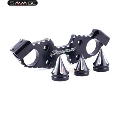 Lowering Triple Tree/Fork Yoke Cap Set For SUZUKI GSX1300R HAYABUSA 2008-2020 2015 2016 2017 2018 2019 Motorcycle Accessories