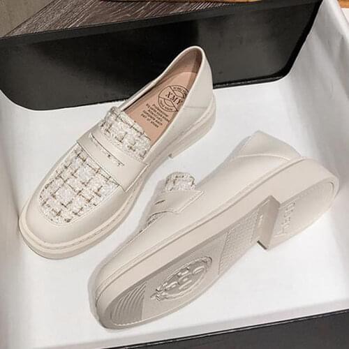 Casual Autumn New Hemp Shallow Mouth Round Toe Plus Size Women Shoes 41 42 43